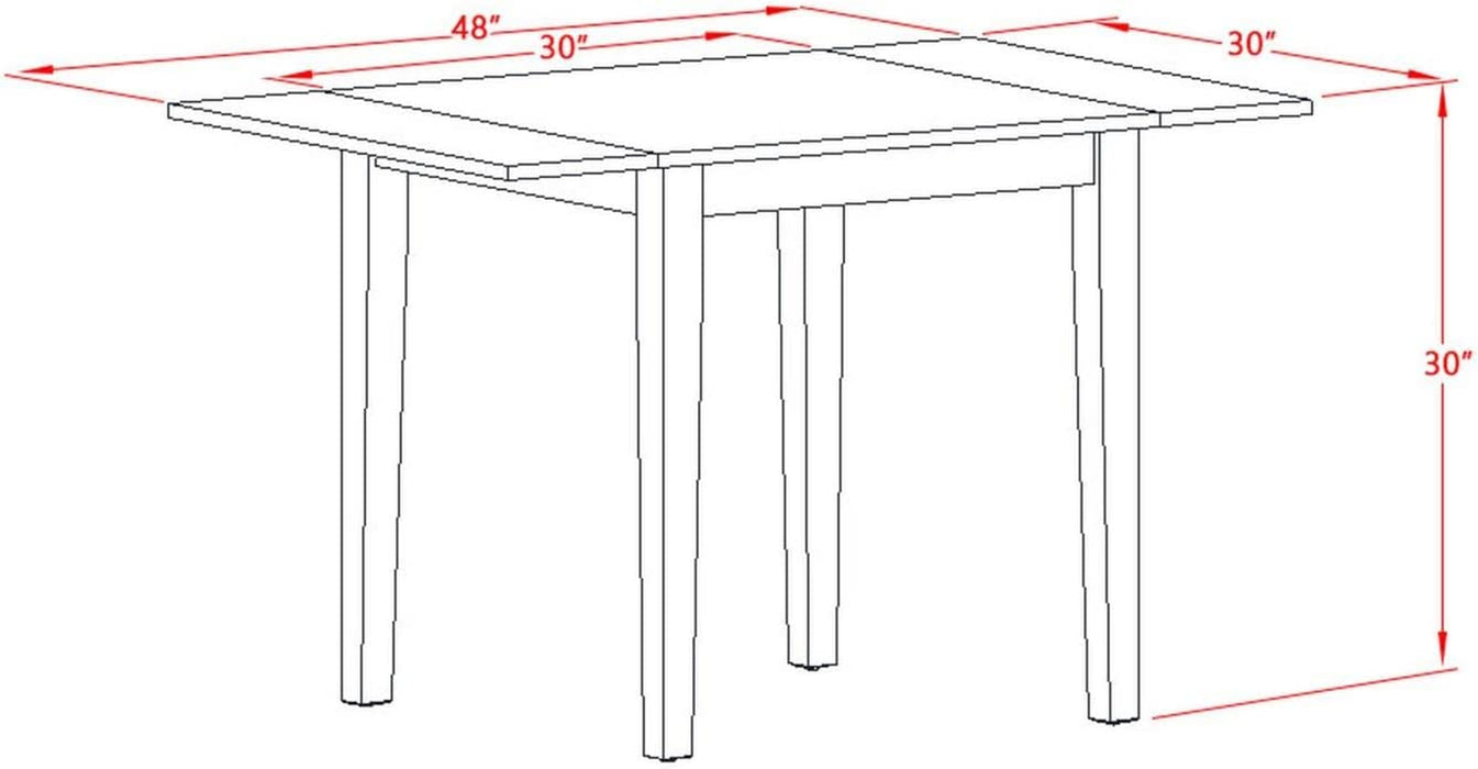 Mid Century Rectangular Table (Mahogany Finish)