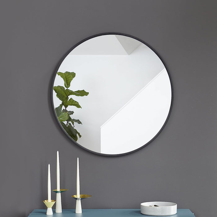 Modern round Rubber Wall Mirror