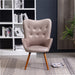 Contemporary Velvet Accent Chair in Chocolate