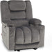 Gray Electric Power Recliner with Heat & Massage