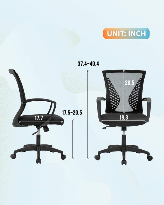 Ergonomic Swivel Chair with Lumbar Support