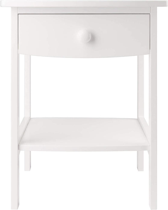 White Claire Accent Table