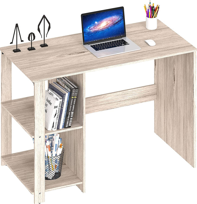 Maple Desk with Shelves for Home Office