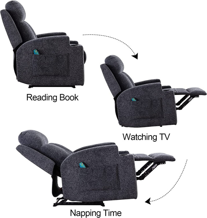 Manual Massage Recliner Chairs with Heat for Living Room