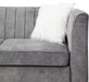 Modern Grey Velvet Sectional Sofa