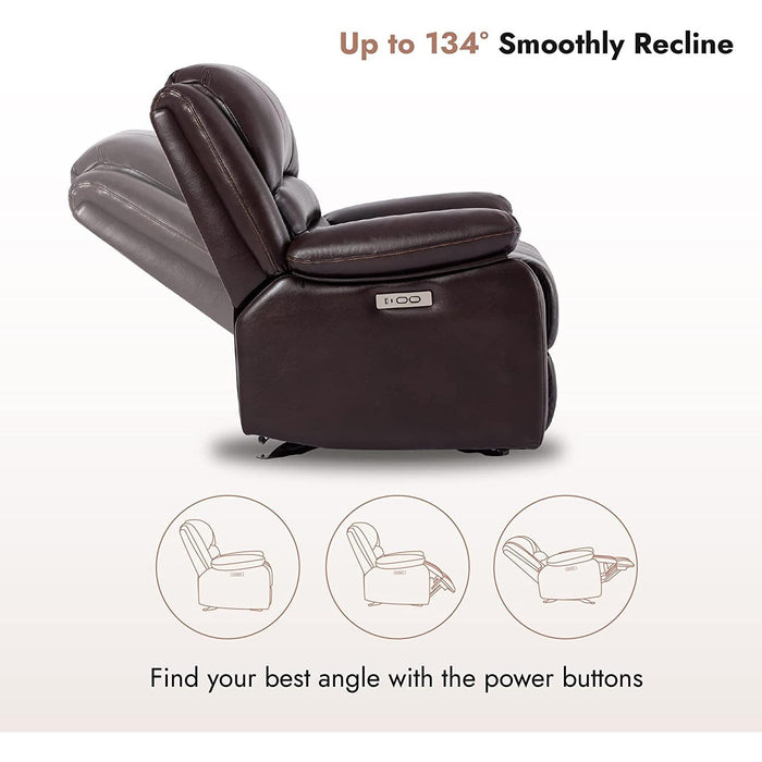 Faux Leather Electric Glider Reclining Chair