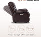 Faux Leather Electric Glider Reclining Chair