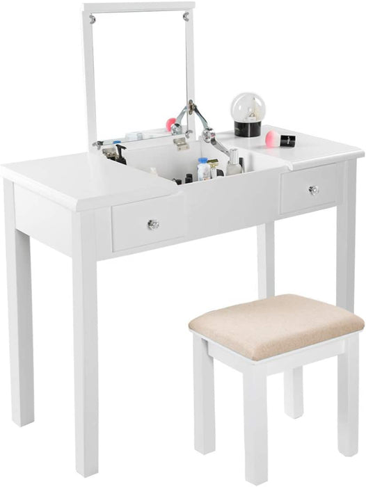 Vanity table with online stool set