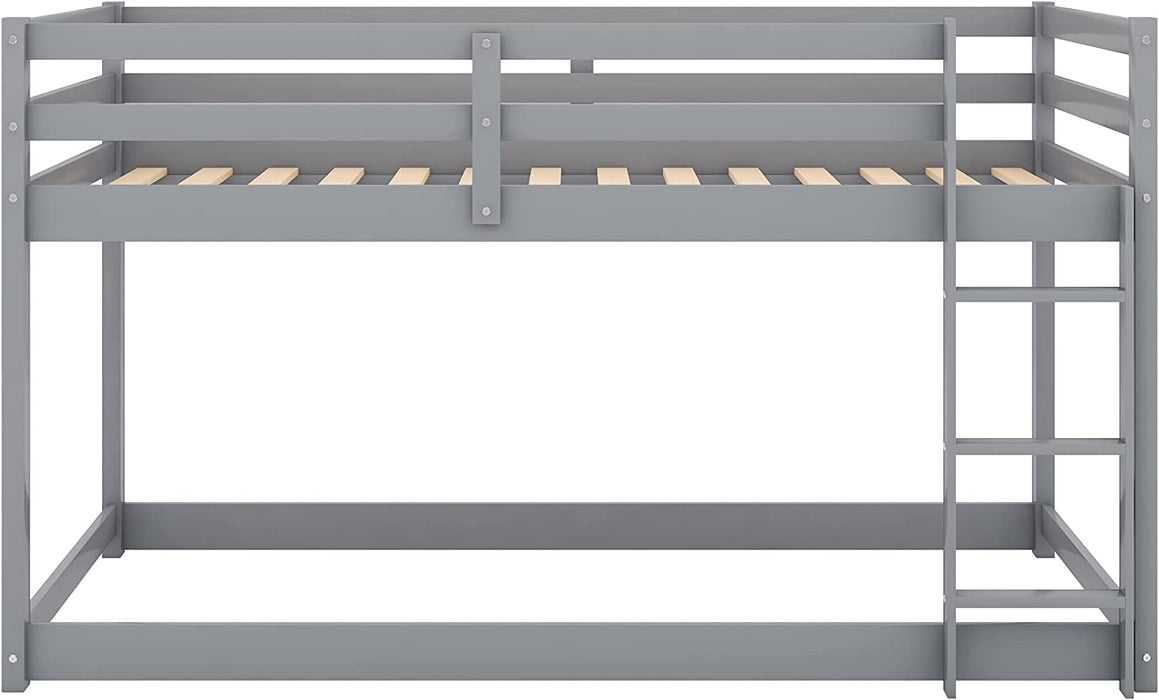 Solid Wood Twin Trundle Bed, White