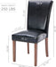 Upholstered Parsons Dining Chairs (Set of 6, Black)