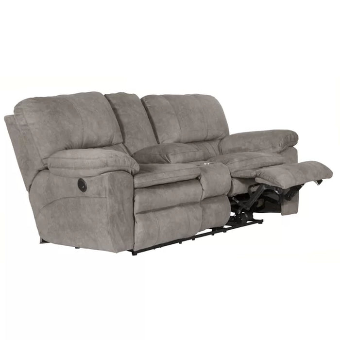 Courvevoie 81.5" Upholstered Reclining Loveseat with Storage Console