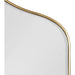 Contemporary Tyla Wall Mirror, 20 X 32, Gold Finish, Decorative Glamorous Peaked Mirror