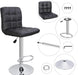 Modern Square Back PU Leather Counter Stools (Set/4)