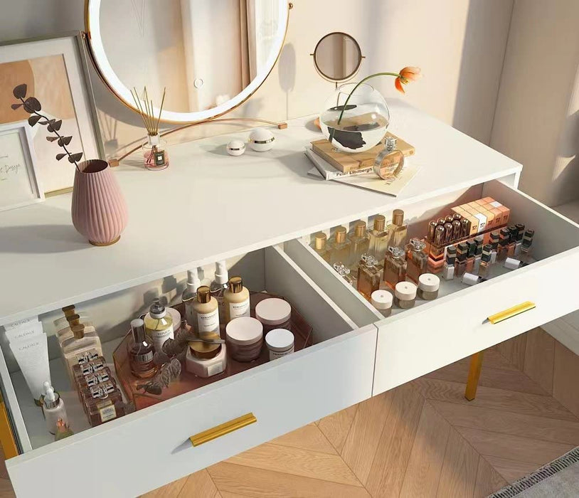 Large Makeup Vanity Desk with Drawer, Modern Design