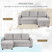 Pull-Out Sectional Sofa Bed with Storage