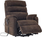 Brown Chenille Electric Power Lift Recliner