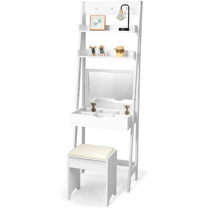 3-In-1 Vanity Set with Flip Top Mirror