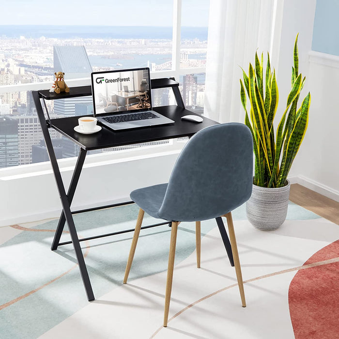 Foldable 2-Tier Desk for Small Spaces