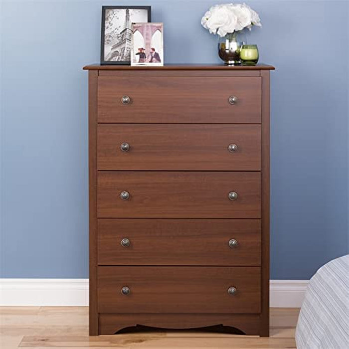 Cherry 5-Drawer Chest, Monterey Collection