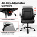 Ergonomic Black Office Chair with Swivel Wheels