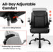 Ergonomic Black Office Chair with Swivel Wheels