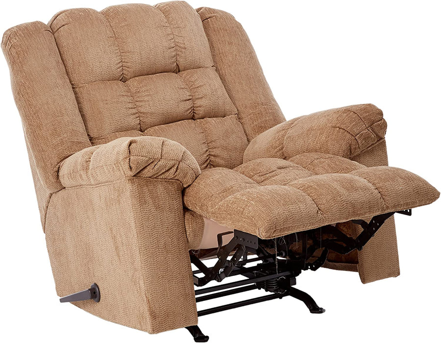 Manual Rocker Recliner, Light Brown