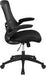 Black Mesh Swivel Office Chair with Arms