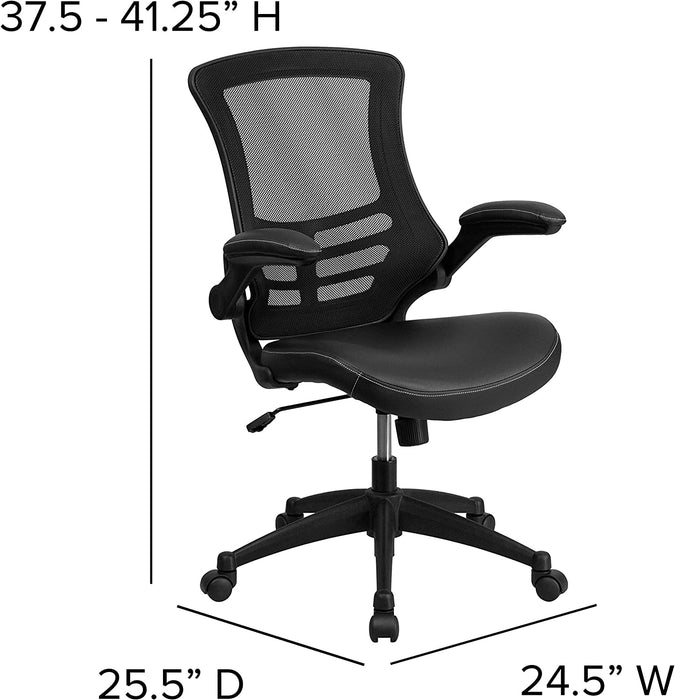 Swivel Desk Chair with Wheels and Mesh