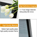 Thin Black Aluminum Alloy Framed Wall Mirror