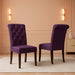 Leviton Purple Tufted Chairs