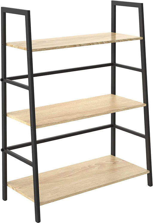 Minimalist Industrial Bookshelf with 3 Tiers