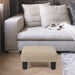 Soft Beige Ottoman Footrest for Living Room