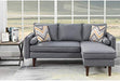 Gray Reversible Chaise Sectional Sofa