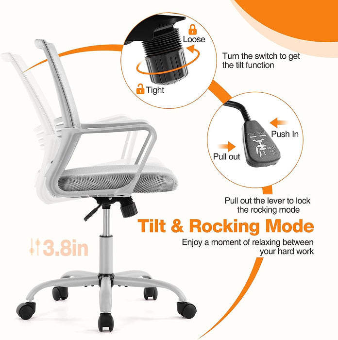 Ergonomic Home Office Chair with Lumbar Support