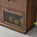 Black Walnut Buffet Server Cabinet