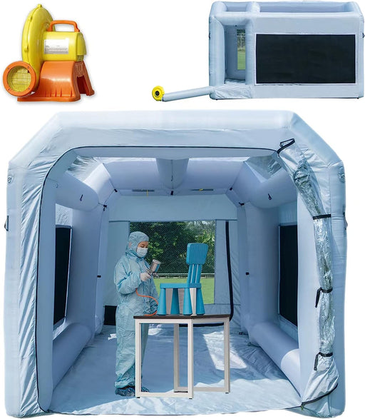 Mobile Spray Booth  Retractable Paint Tent / Work Area