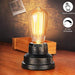 Touch Control Table Lamp Vintage Desk Lamp Small Industrial Touch Light Bedside Dimmable Nightstand Lamp Steampunk Accent Light Edison Lamp Base Antique Night Light for Living Room Bedroom