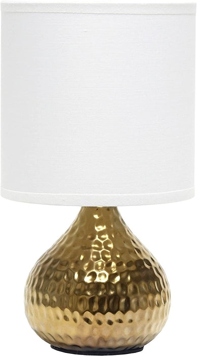 Mini Hammered Texture Gold Drip Table Lamp