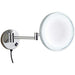 Wall Mounted Makeup Mirrors, Chrome Illuminated Brass
