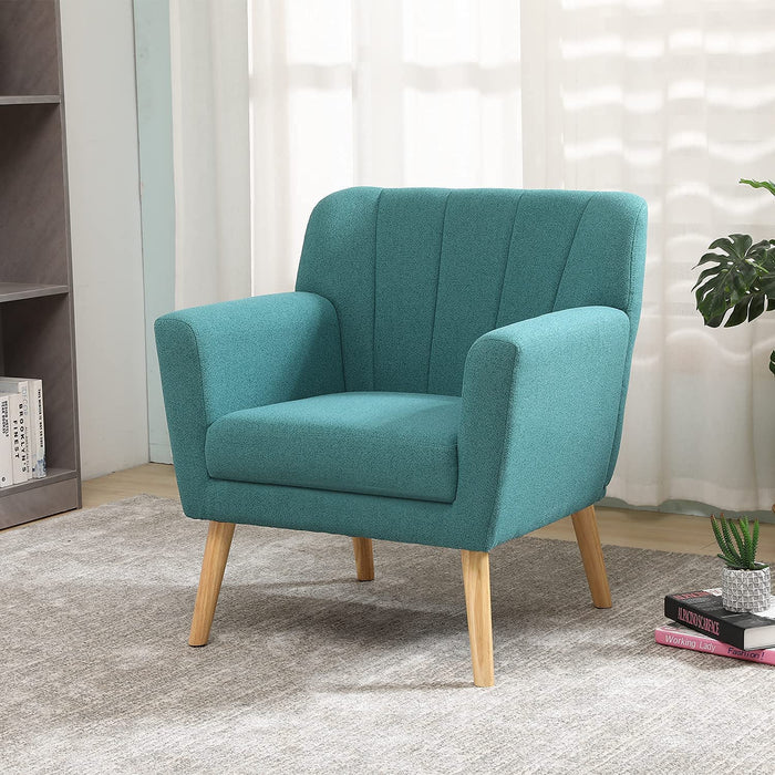 Green Mid Century Modern Accent Chair