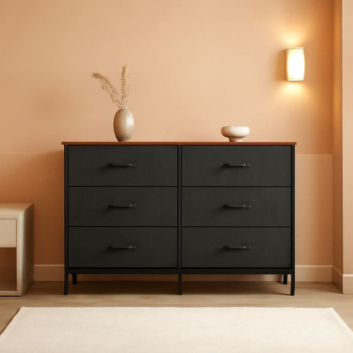 Black Rustic Dresser With TV Stand And Six Drawers ShipItFurniture Black Rustic Dresser With TV Stand And Six Drawers ShipItFurniture