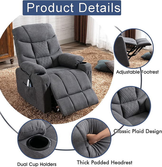 Power Lift Recliner Chair for Elderly, Beige