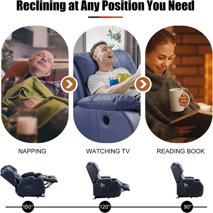 Power Recliner Chair with Heat and Massage