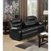 82'' Vegan Leather Reclining Sofa