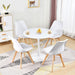 Modern round White Dining Table