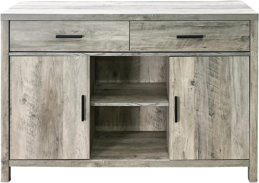 Grey Pine Finish Modern Dining Server Buffet Table