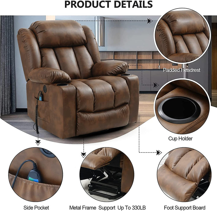 Power Lift Chairs Recliners for Elderly, Ochre