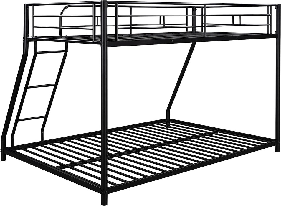 Heavy Duty Twin over Full Metal Floor Bunk Bed with Ladder