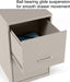 Locking 2-Drawer File Cabinet in Putty/Beige