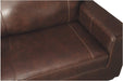 Ashley Morelos Brown Leather Queen Sofa Bed